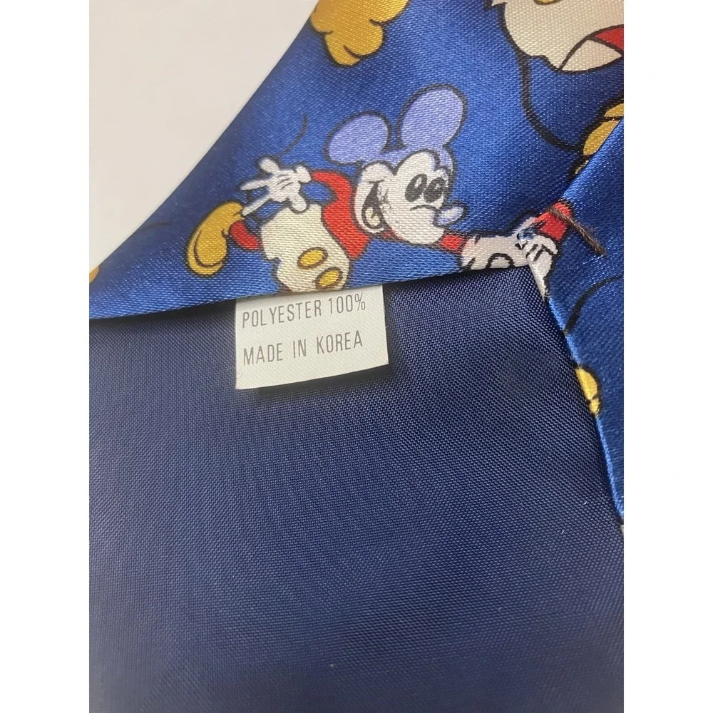 Vintage Seline Retro‎ Mickey Mouse Classic Blue Neck Tie Vintage Disneycore